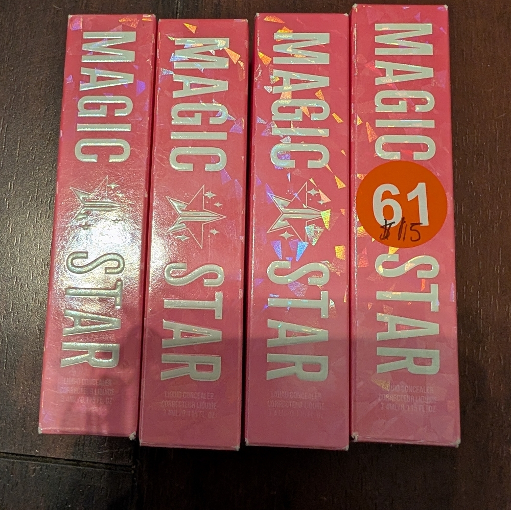 JEFFREE STAR MAGIC STAR COSMETICS CONCEALER NEW SEALED Lot Of 4